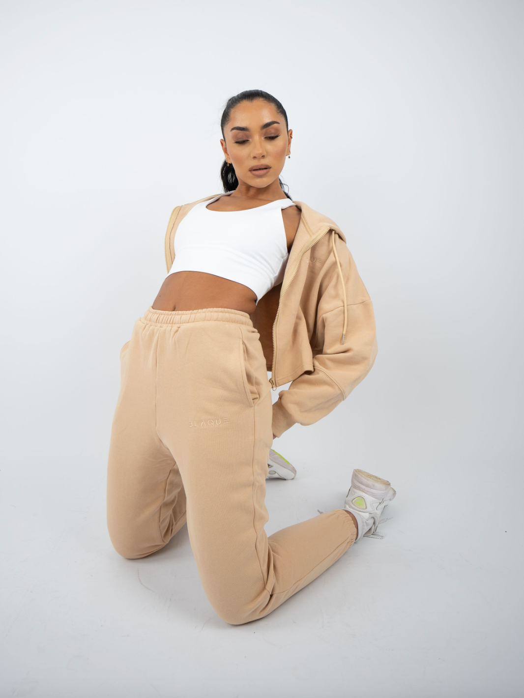 Classic Cropped Jacket - Sand