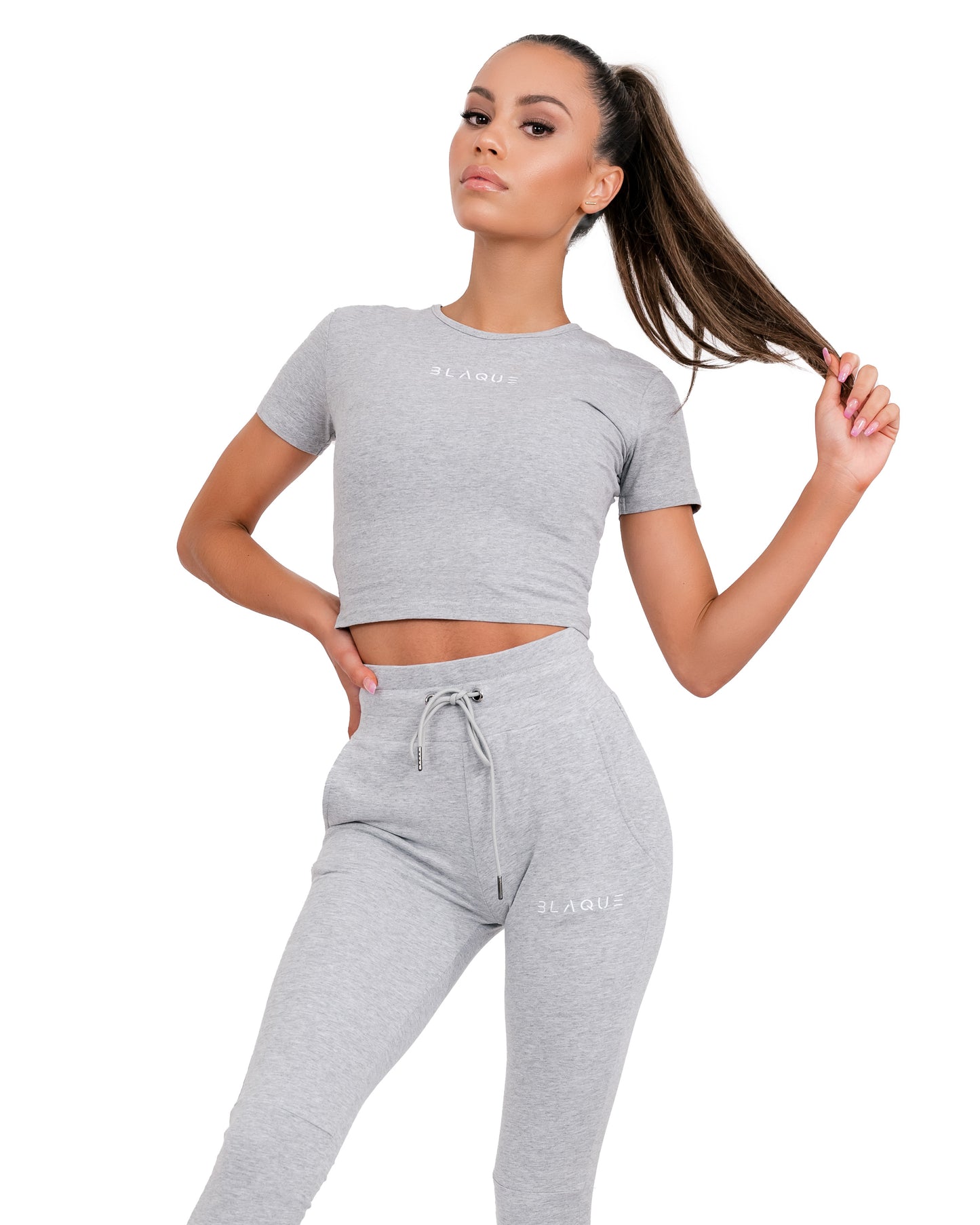Evolution Crop Shirt in Grey