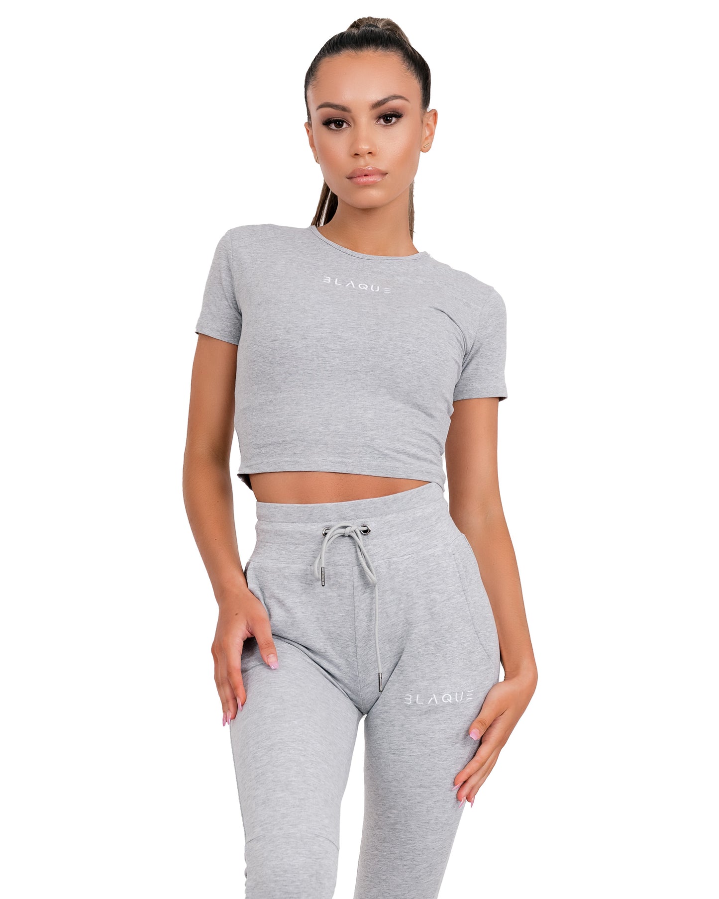 Evolution Crop Shirt in Grey